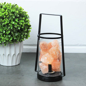 Himalayan Pink Salt Crystals LED Aromatherapy Table Lamp