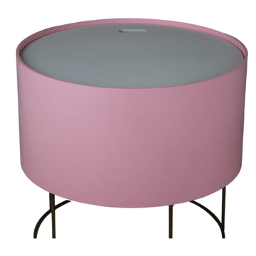 Wooden Top Wire Round Storage Home Furniture