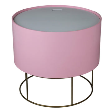 Wooden Top Wire Round Storage Home Furniture