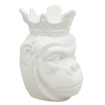 Crowned Monkey Oil Burner White