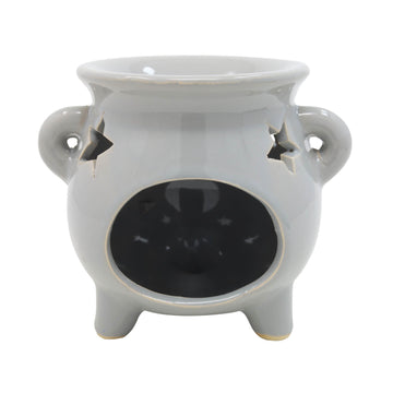 Oil Burner Cauldron Design Grey
