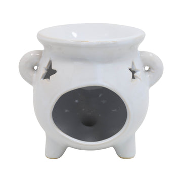 Oil Burner Cauldron Design White
