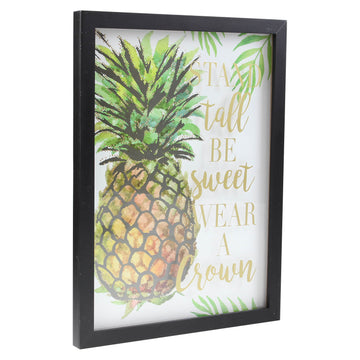 Pineapple Slogan Wall Hanging Frame