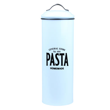 Tall White Kitchen Food Pasta Storage Box Canister