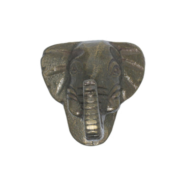 Single Antique Gold Elephant Cupboard Drawer Knob Door