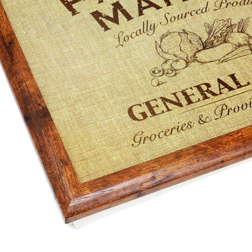 Farmers Print Wooden Cushioned Laptray
