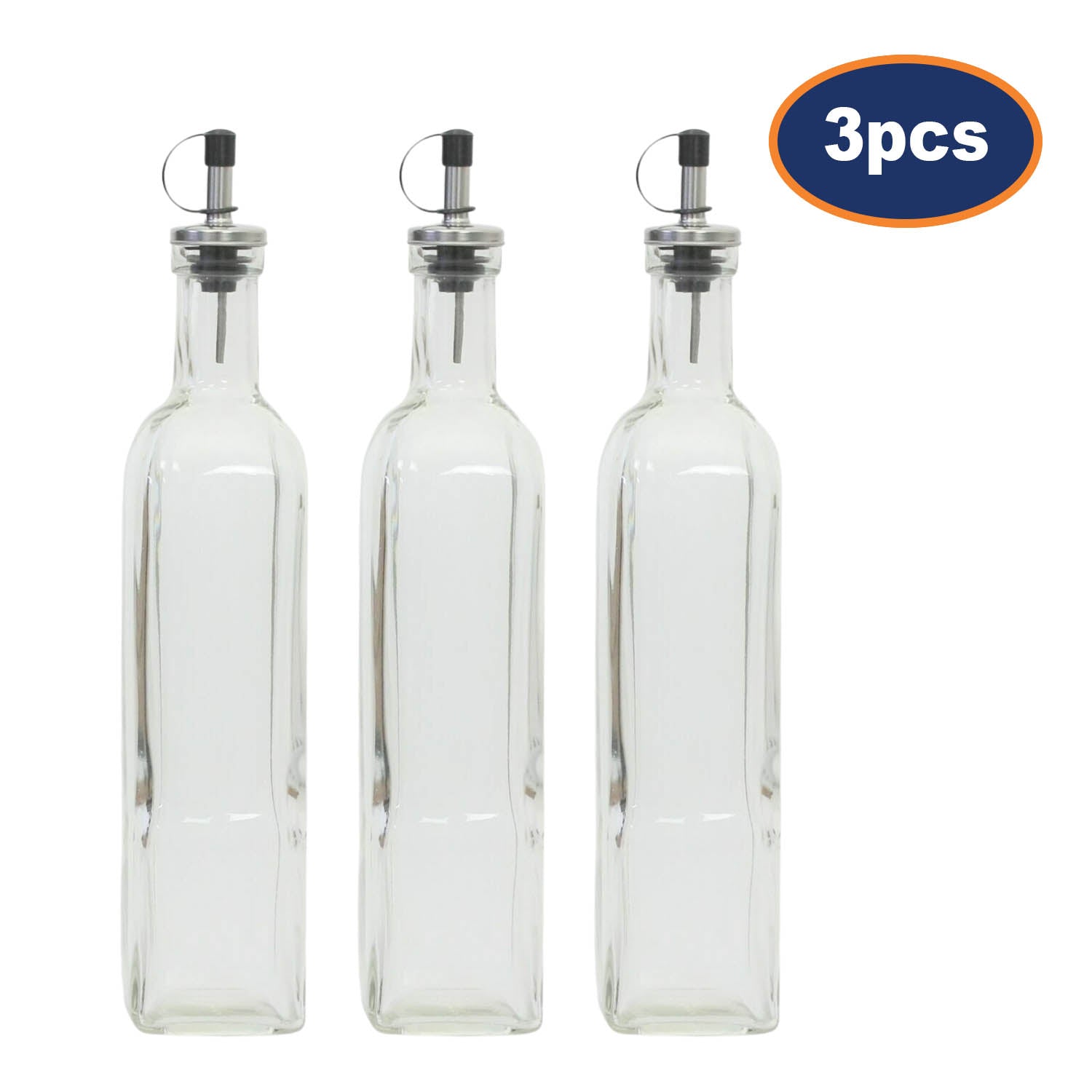 3Pcs 500ml Condiment Bottle
