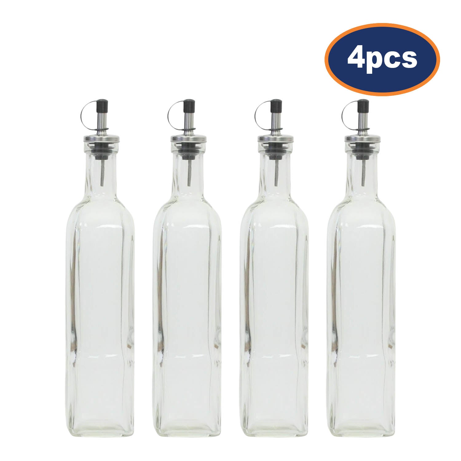 4Pcs 500ml Condiment Bottle