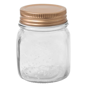 4pcs 150ml Glass Storage Jar Copper Lid