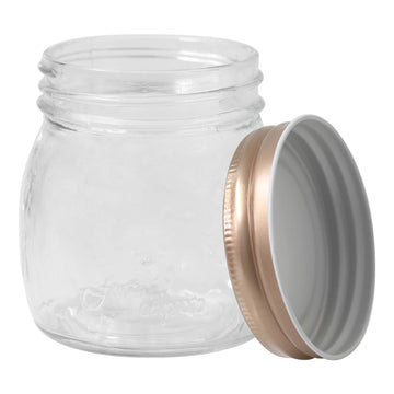 260ml Glass Storage Jar Copper Lid