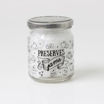 3pcs 250ml Glass Jam Preserving Storage Jar w/ Quotes