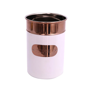 Copper White Stainless Steel Utensil Holder
