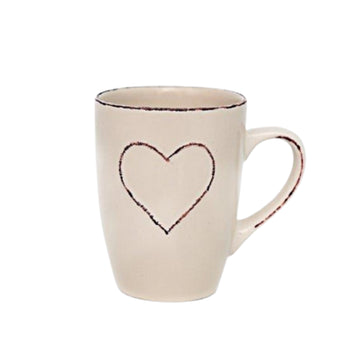 Heart Embossed Small Mug