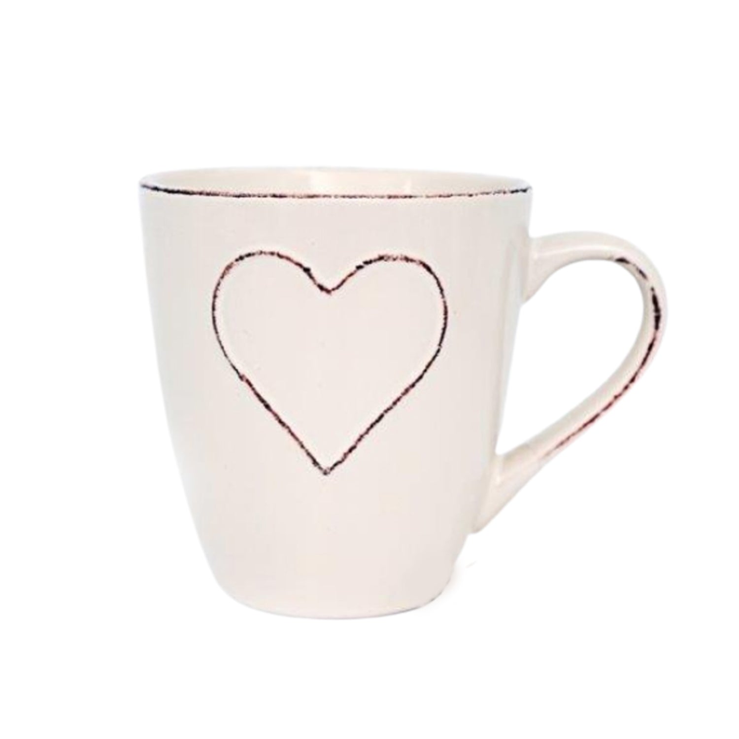 Heart Embossed Large Mug