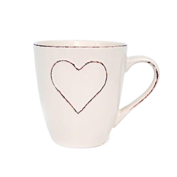 Heart Embossed Large Mug
