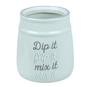 Ceramic Grey Kitchen Utensils Cutlery Holder