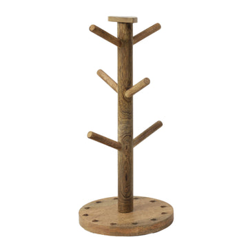 Wooden Heart Design Mug Tree