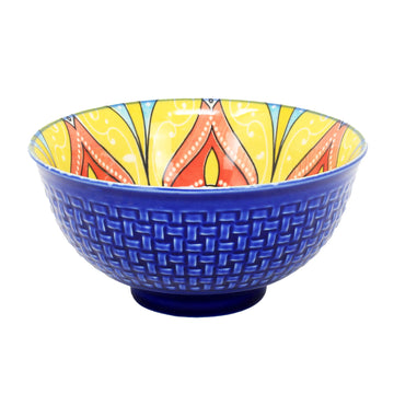 4Pcs 12cm Blue Mandala Decorative Dessert Bowl