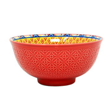 15cm Red Mandela Decorative Soup Bowl