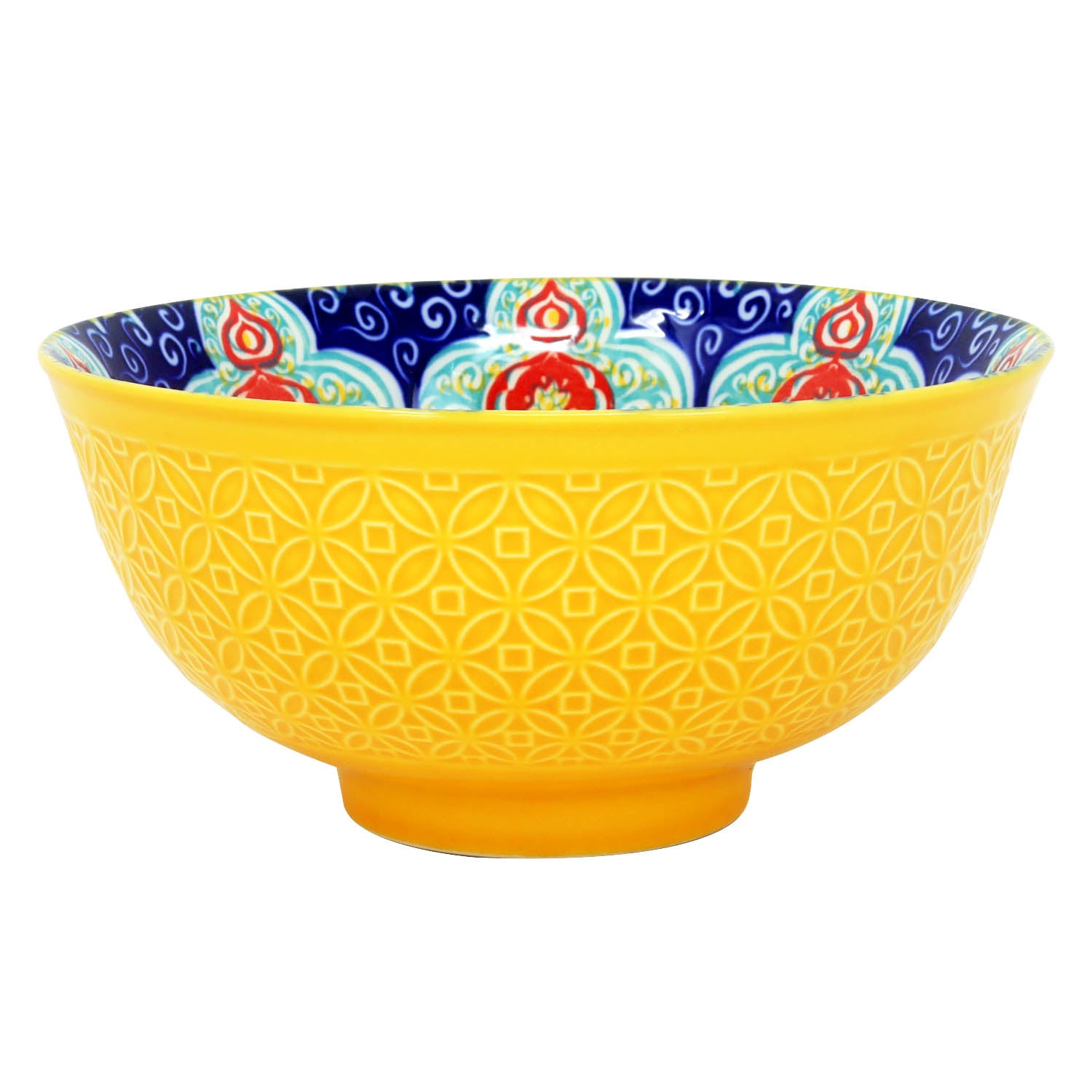 15cm Yellow Mandala Decorative Soup Bowl
