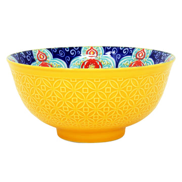 15cm Yellow Mandala Decorative Soup Bowl