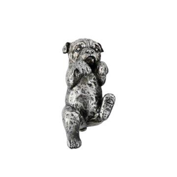 Silver Pug Pot Hanger