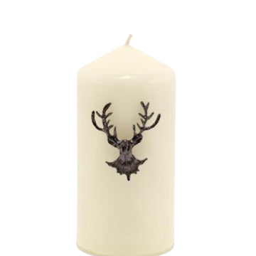 Stag Candle Pin Silver