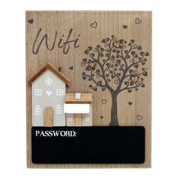 Hanging House & Trees Wifi Sign