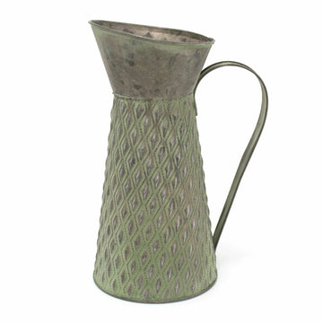 25cm Metal Vase Flower Garden Jug