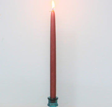 Pair of Tapered Maroon Dinner Candles