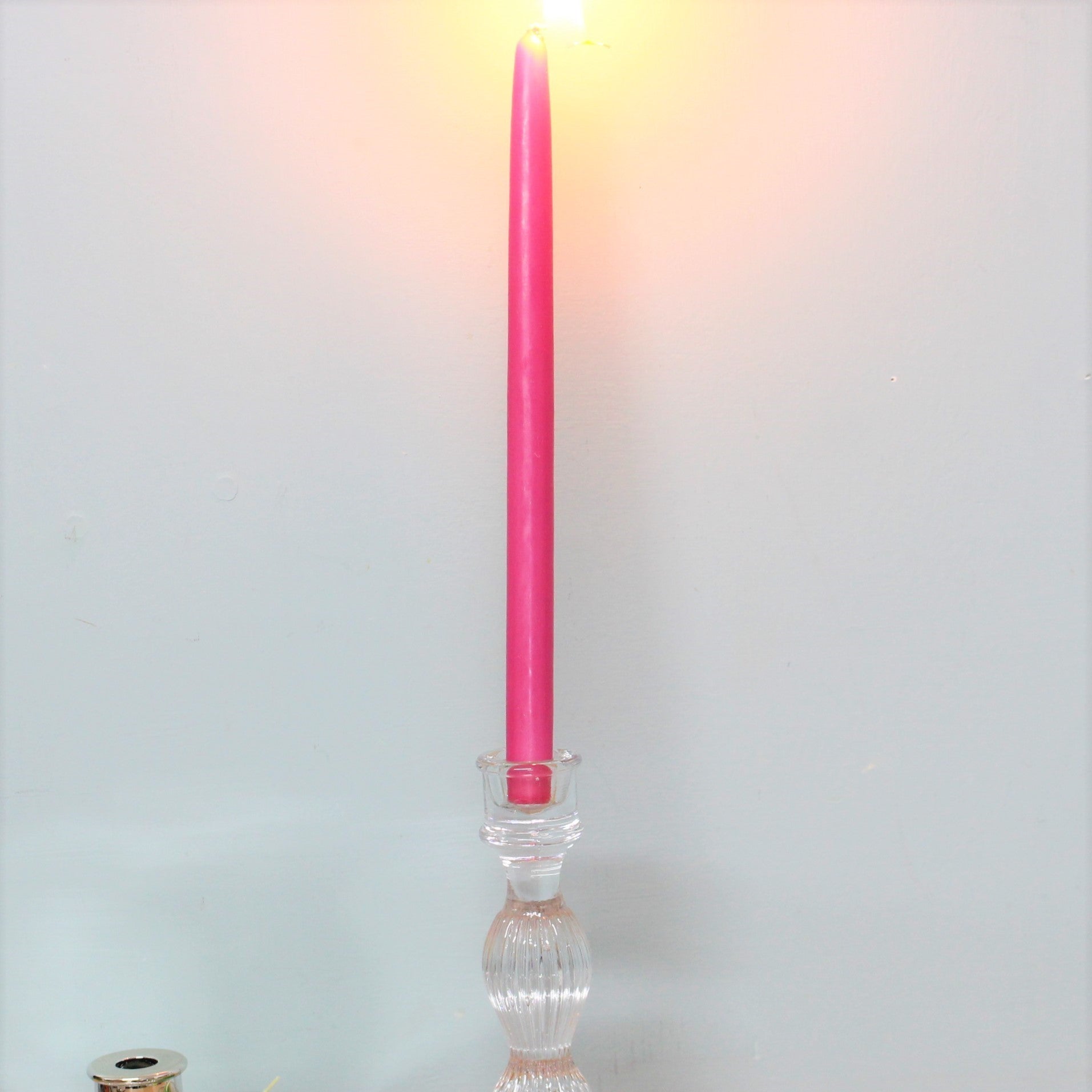 Pair of Tapered Purple Dinner Candles