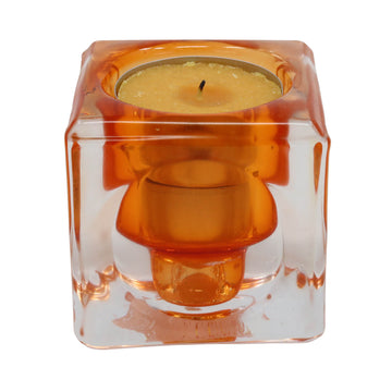 Orange Boheme Cube Tealight Holder