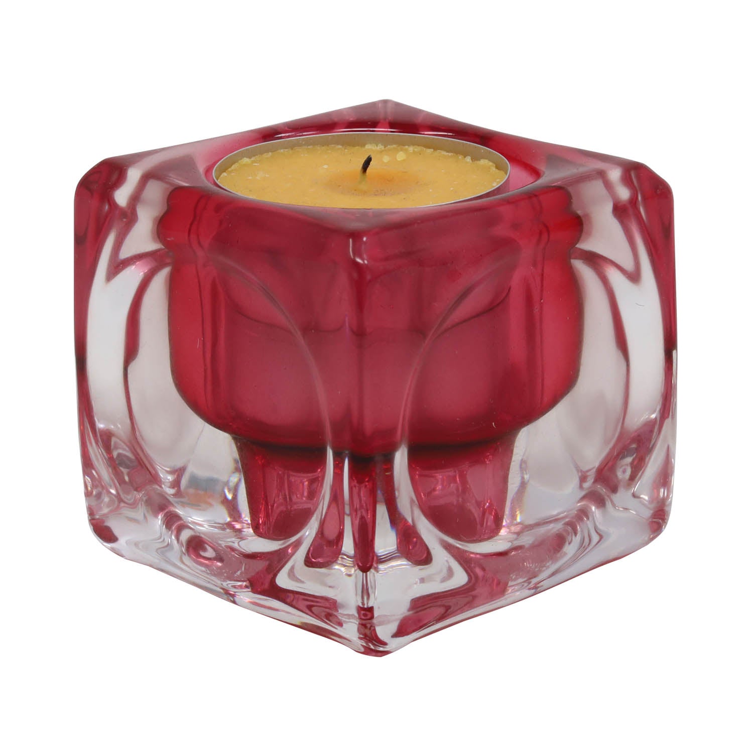 Pink Boheme Cube Tealight Holder