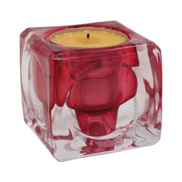 Pink Boheme Cube Tealight Holder