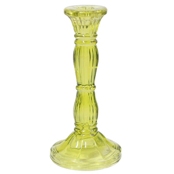 3Pcs Green Bohome Glass Candle Stick Holders