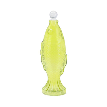 Green Fish Shaped Decanter Glass Bottle