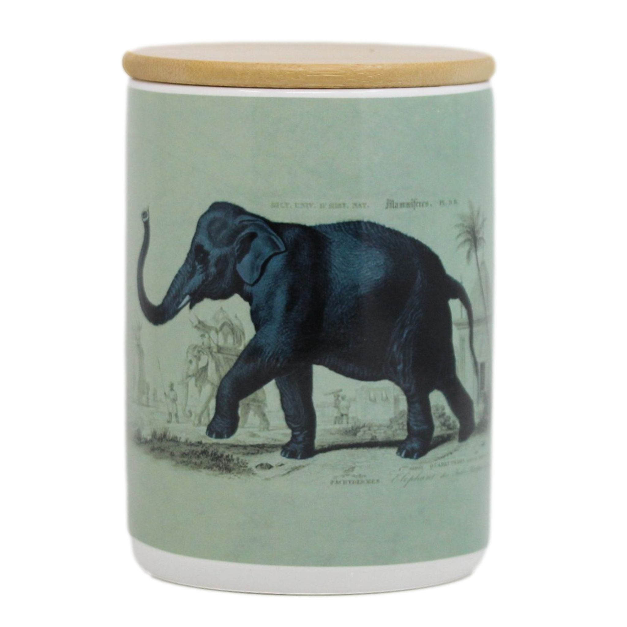 Vintage Elephant Ceramic Storage Jar