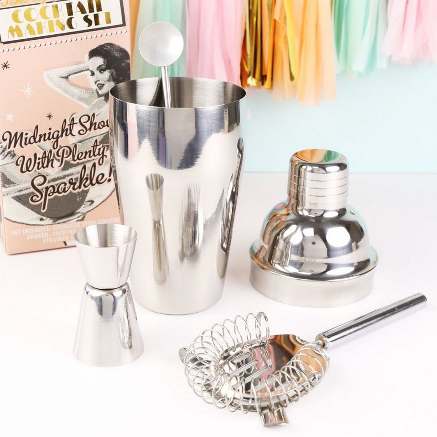 Temerity Jones Boudoir Cocktail Shaker Set Stainless Steel