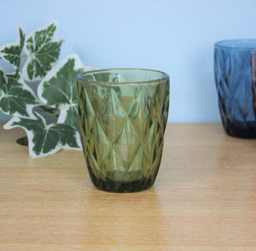 Gemstone Green Glass Tumbler