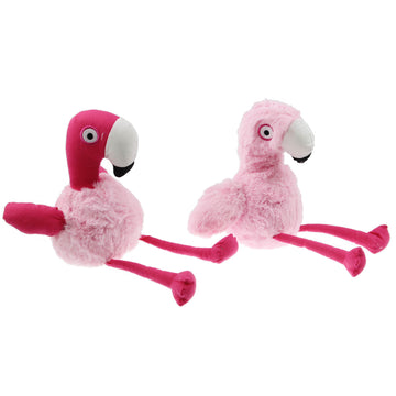 Pink Flamingo Plush Fabric Door Stopper
