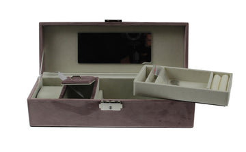 Home Pink Rectangular Jewellery Box