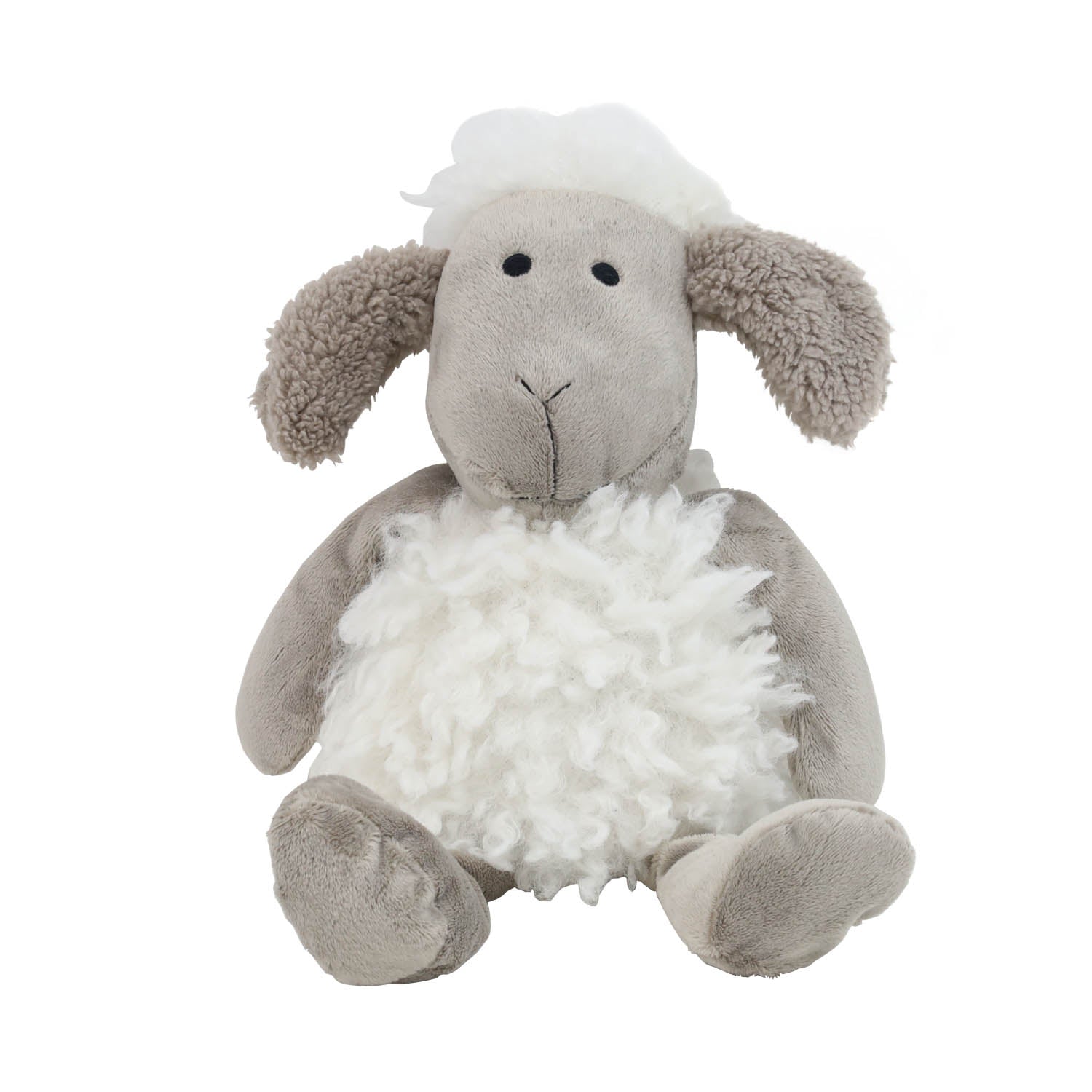 Sheep Grey Fabric Door Stop