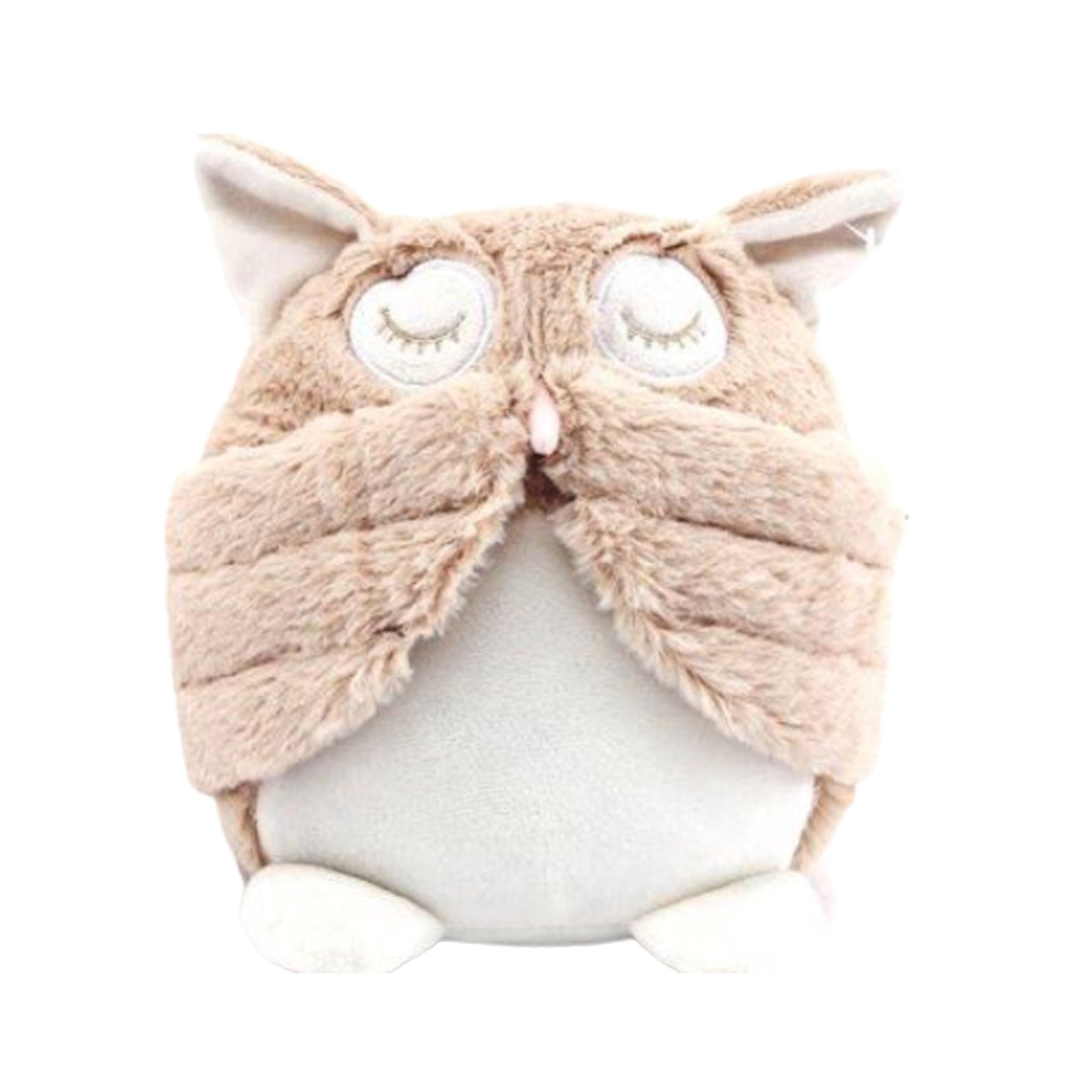 Cream Owl Fabric Door Stop