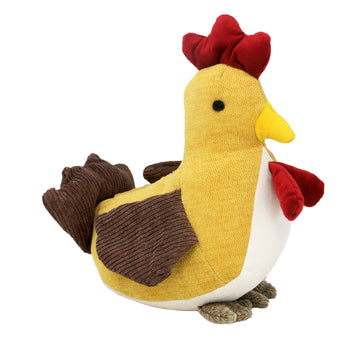 24cm Mustard Rooster Novelty Door Stop