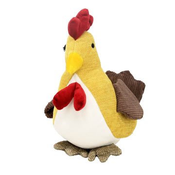 24cm Mustard Rooster Novelty Door Stop