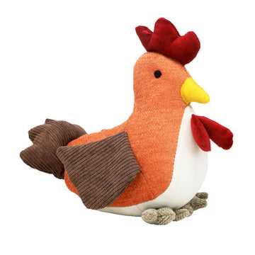 24cm Rust Rooster Novelty Door Stop
