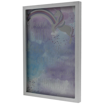 Unicorn Rules Follow The Rainbow Message Wall Hanging