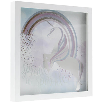 3D Unicorn Picture Print Design Wall Mountable Ornament