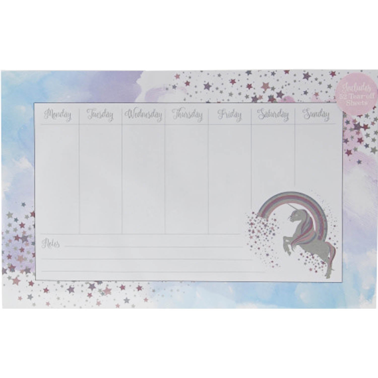 Unicorn Fridge Magnetic Planner Memo Message Notice Reminder