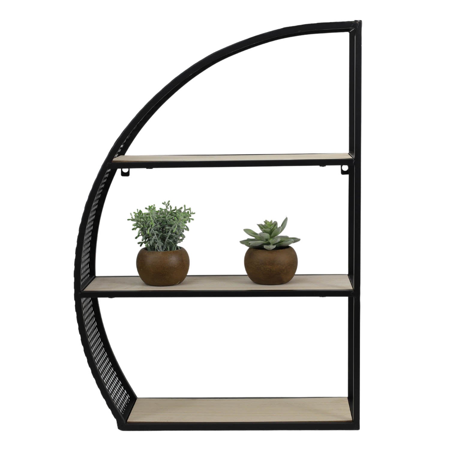 Semi circle on sale shelf unit